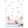 Wall Sticker Kids Room - Pink Rainbow Cloud And Stars Decorative Wall Ornament