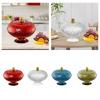 Kitchen Fruit Bowls with Lid Dustproof Removable Tray Multifunctional Fruit Holder Basket for Home Wedding Decorative Use
