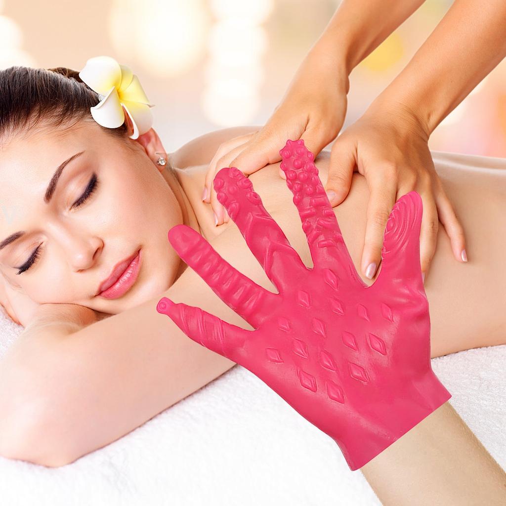 Текстурированная массажная перчатка, накладки на пальцы для эротического массажа клитора, вагинального массажа и фистинга