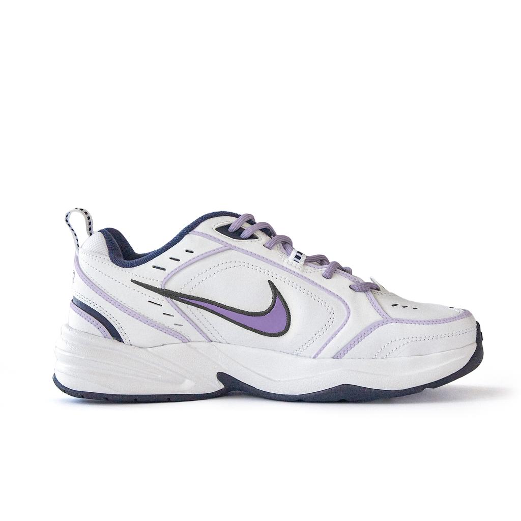 Nike Air Monarch 4 Нескользящие Износостойкие Низкие Массивные Кроссовки Унисекс Белый Фиолетовый 415445-102(Команда354-)