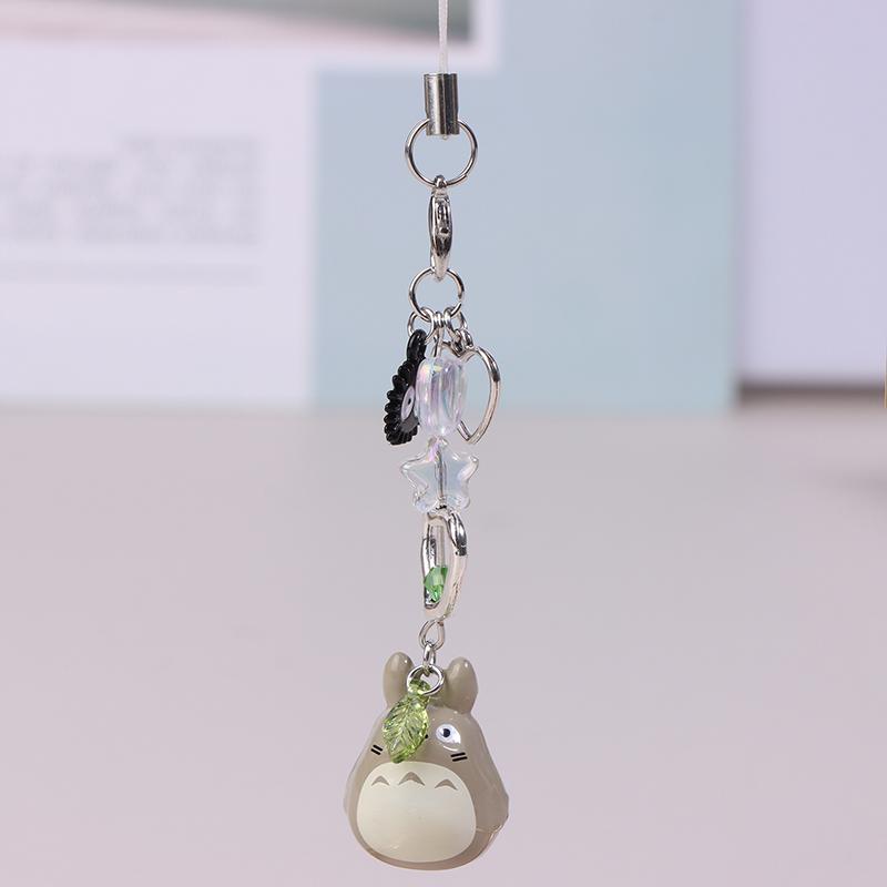 Японский аниме Тоторо телефон шнурок кавайный мультфильм мобильный телефон кулон брелок анти-потеря сотовый телефон ремешки подарки для пары
