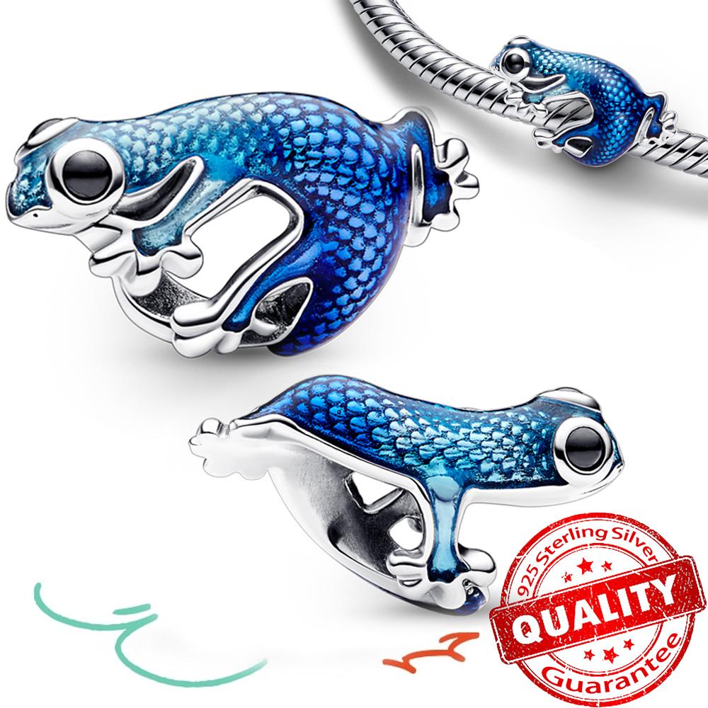 Медные бусины-морские звезды и подвеска-шарм в виде бабочки и стрекозы, подходят для браслета-змейки, бутикового ожерелья, синяя подвеска, подарок