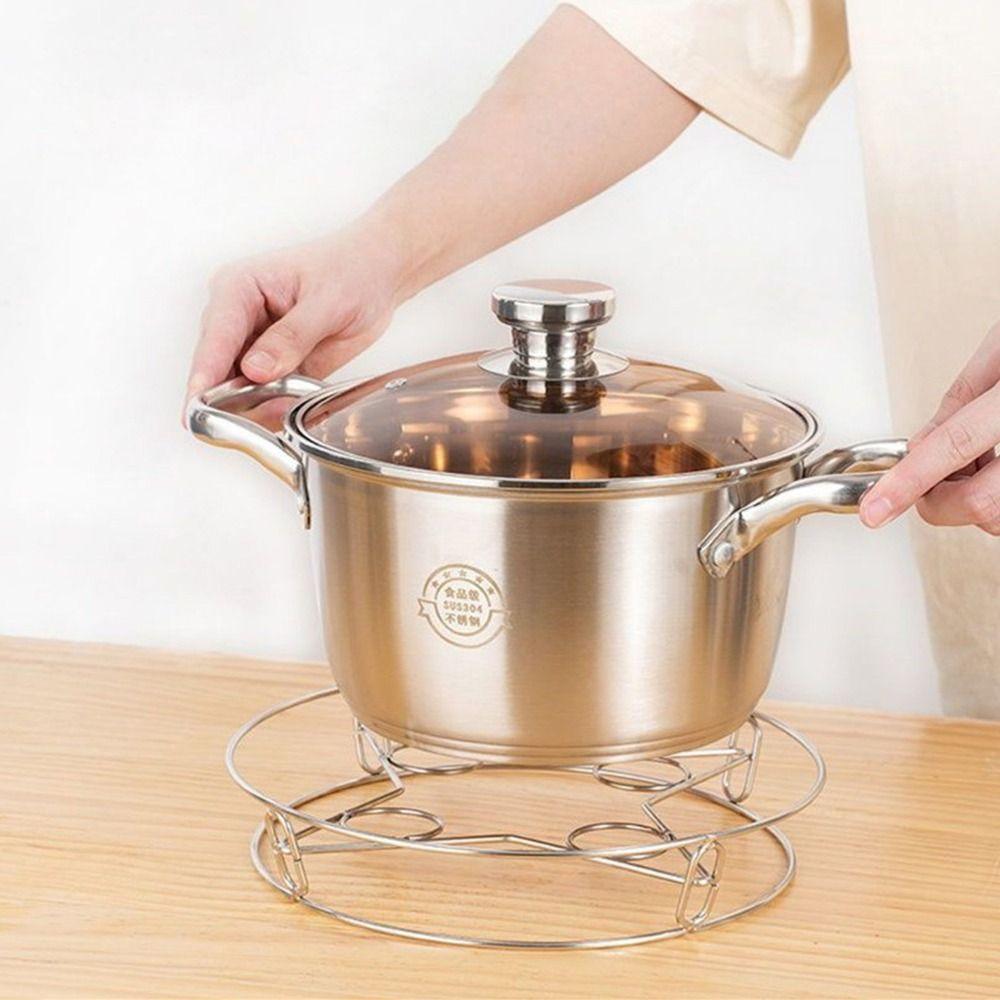 1Pcs Kitchen Cooking Tool Kitchen Steamer Wok Rack Stainless Steel Steamer Pan Rack Holder