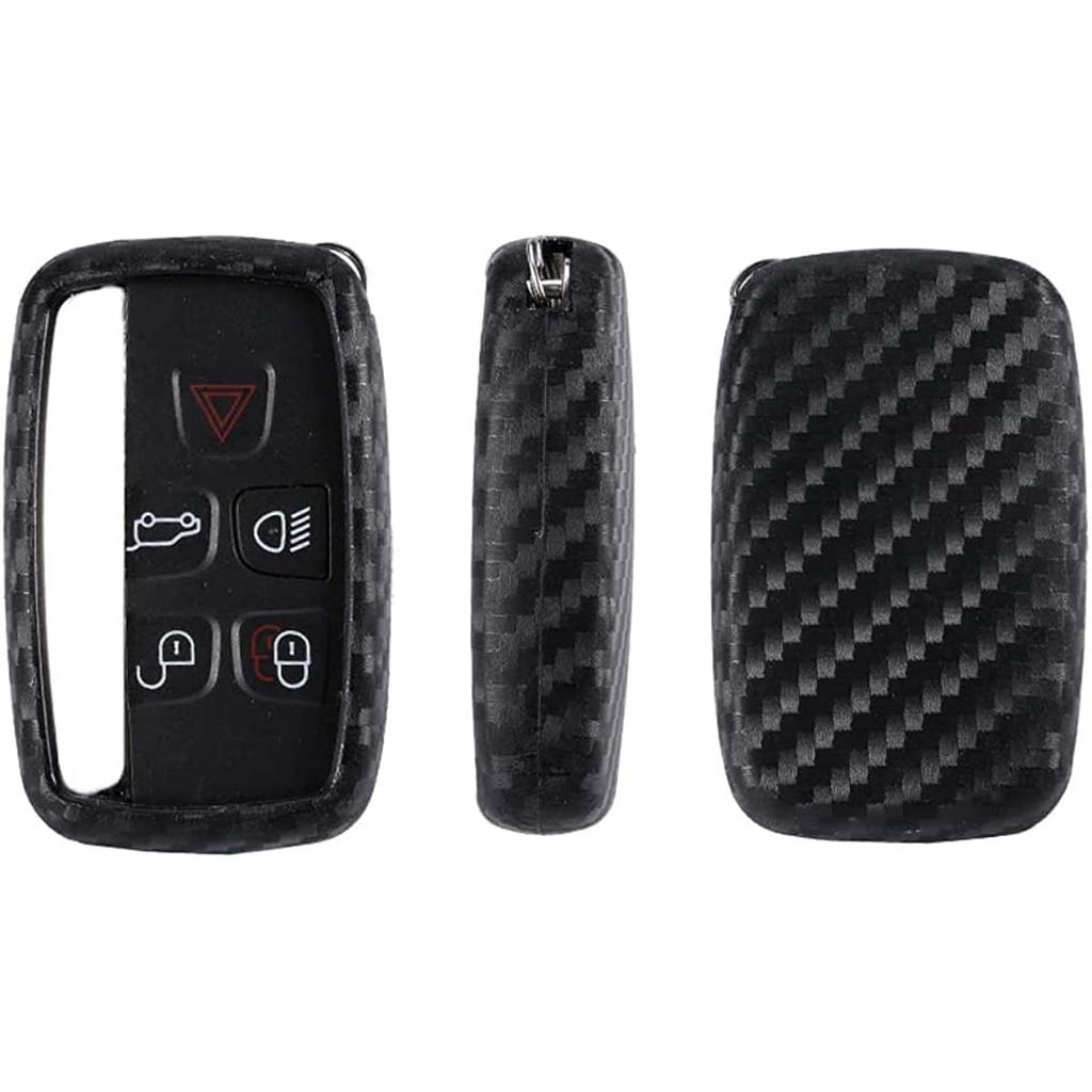 5 кнопок, силиконовый чехол из углеродного волокна, смарт-брелок с дистанционным управлением, чехол для Land Rover Defender Discovery Sport LR2 LR3 LR4 Range Rover Sport EVOQUE и Jagu