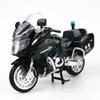 1/12 BMW R1250RT-P Police Simulation Alloy Motorcycle Model Shock Absorbers Sound and Light Collection Toy Car Kid Gift