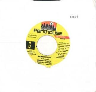 7-дюймовая пластинка GREGORY ISAACS, MARCIA GRIFFITHS - Number One / Version NONE PENTHOUSE 2000 Ямайка Регги, Ска и Даб Б/У