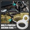 Motoforti Tie Down Strap Rings Anchor Hook Strap Rings Stainless Steel for Garage Motorcycle ATV Truck 10pcs Silver Tone