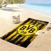 Пляжное полотенце с принтом BVB и индивидуальным именем, большое, мягкое, быстросохнущее, для пляжа, кемпинга, плавания -HE194