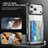 Ударопрочный Кошелек Карман для Карт Прозрачный Чехол для Iphone 17 Pro Max 17 Air Iphone17 13 12 Pro 15 16 14 Plus Iphone16 Iphone15