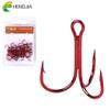 HENGJIA Fishing Hook 20pcs/lot High Carbon Treble Hooks Super Solid Triple Barbed Steel Fish Hook For Fishing Tackle