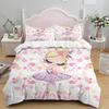 Cartoon Ballet Dancing Girl Duvet Cover Set Princess Style Twin Siz Bedding Set Kids Girl Nordic Bed Cover 150 90  Queen King