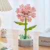 64 Styles Rose Flower Building Block Flower Eternal Bouquet Prickly Pear Model Plant Decoration Educational Toy For Kids Gift