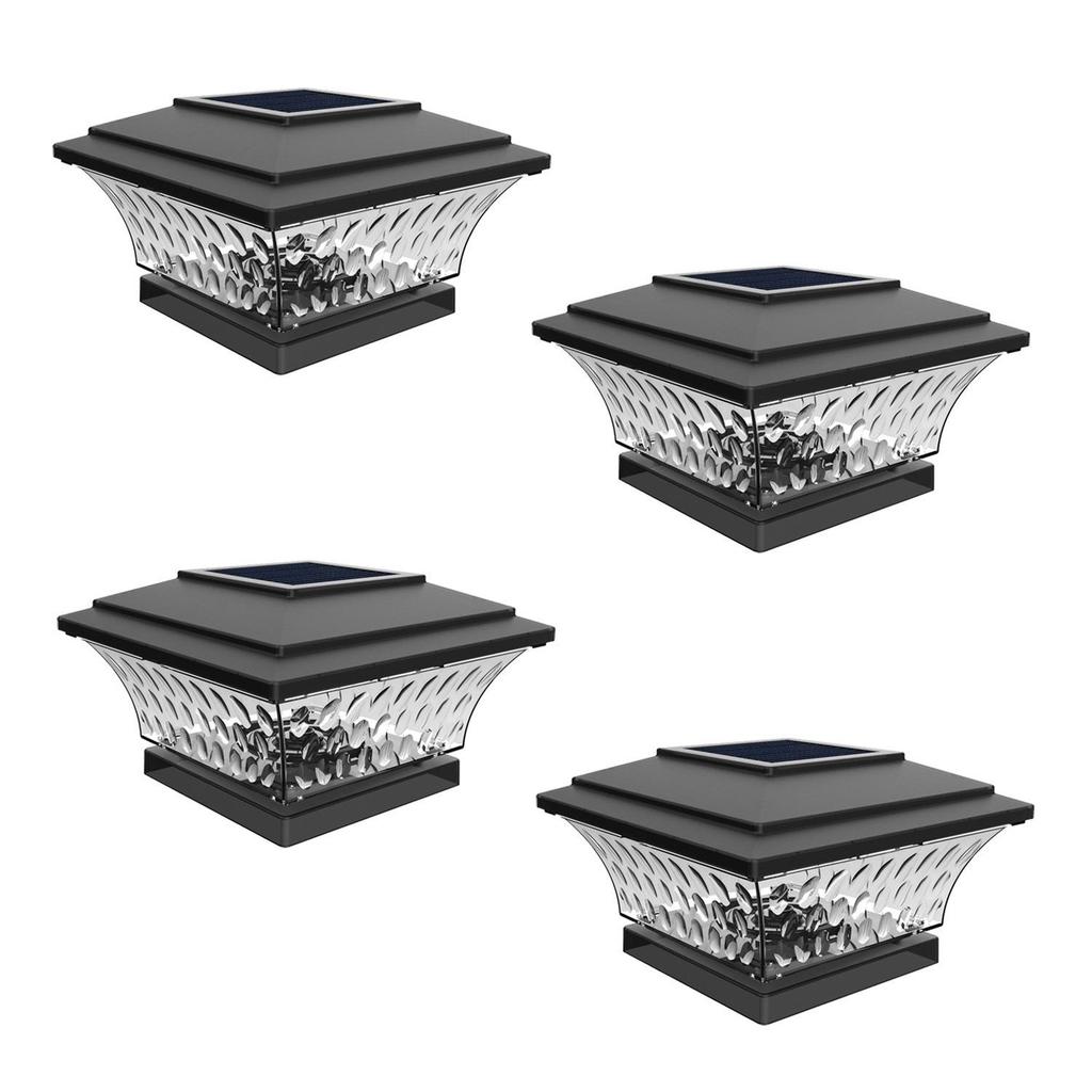 Двухцветные солнечные столбики для сада – Водонепроницаемые в китайском ретро-стиле для столбов забора и ворот