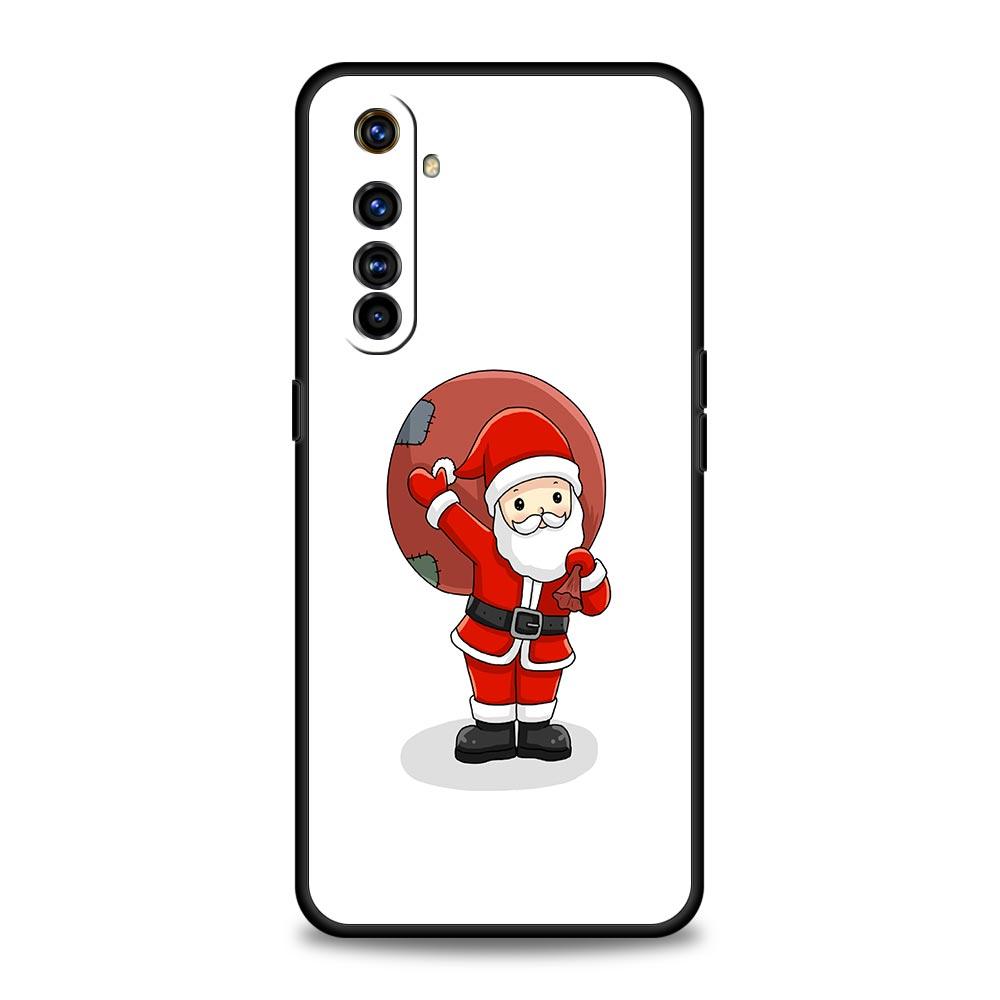 Чехол для телефона Realme GT Neo 2 3 3T 5 Для Realme 12 11 5G 10 9 8 5G 7 6 GT5 GT3 GT2 Pro C21 C11 C25 Подарок на Рождество Санта-Клаус