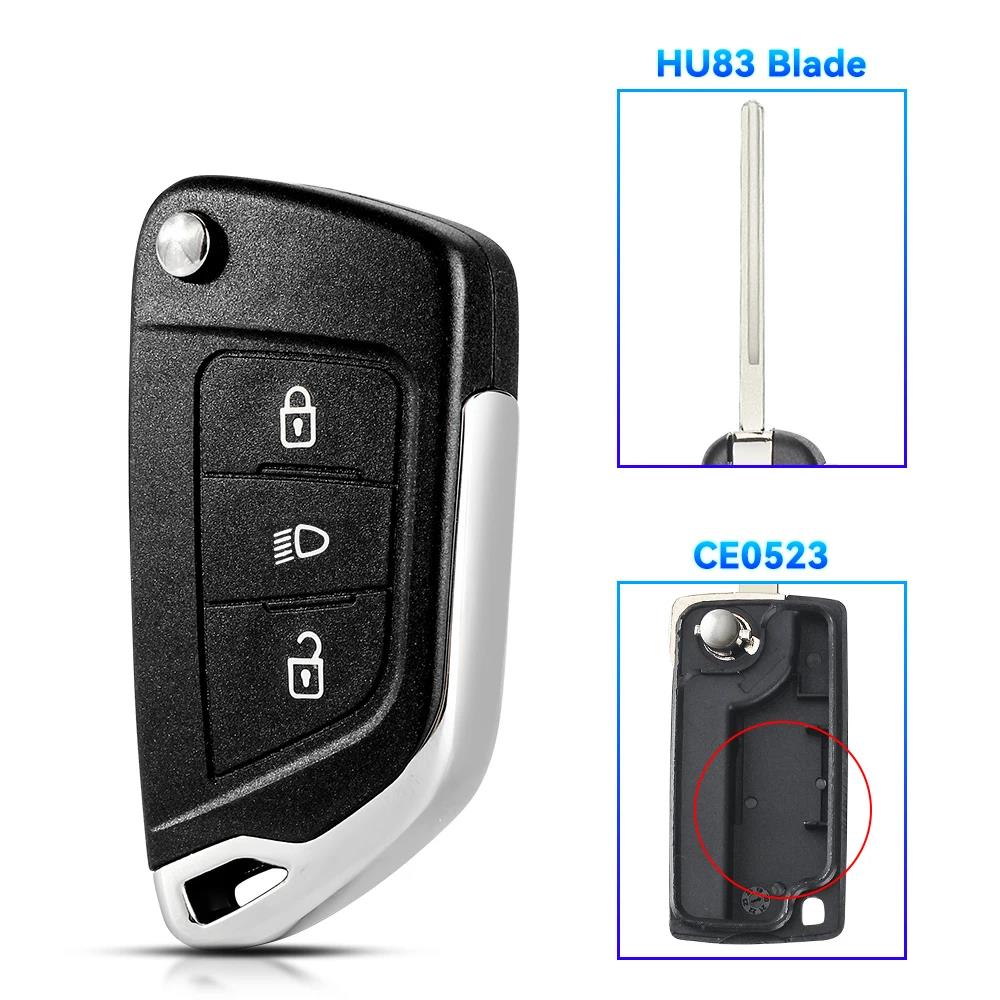 KEYYOU Modified Remote Key Shell Case For Peugeot 207 307 308 406 407 607 807 3008 For Citroen C2 C3 C4 C5 C6 Berlingo Picasso