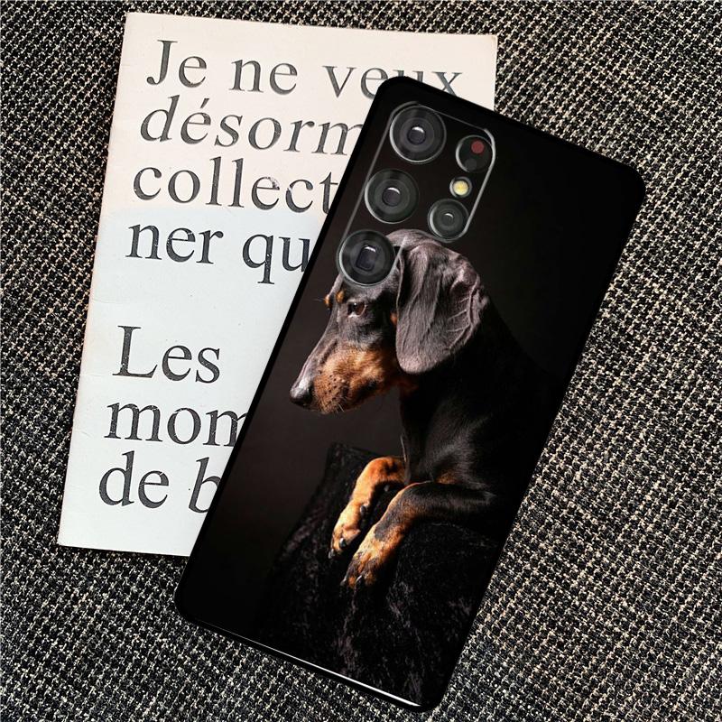 Чехол для телефона Samsung Galaxy S25 Ultra S20 S21 S22 S23 S24 Ultra S9 S10 Plus S25 FE с изображением таксы (Dachshund)