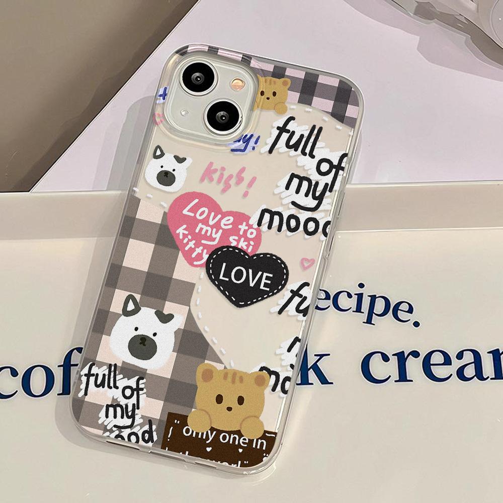 Чехлы для мобильных телефонов iPhone 11 13 15 Pro Max 12 14 Pro Max Чехол для iPhone 16 15 Plus 13 Pro 12 Матовая текстура с рисунком в виде мультяшных цветов