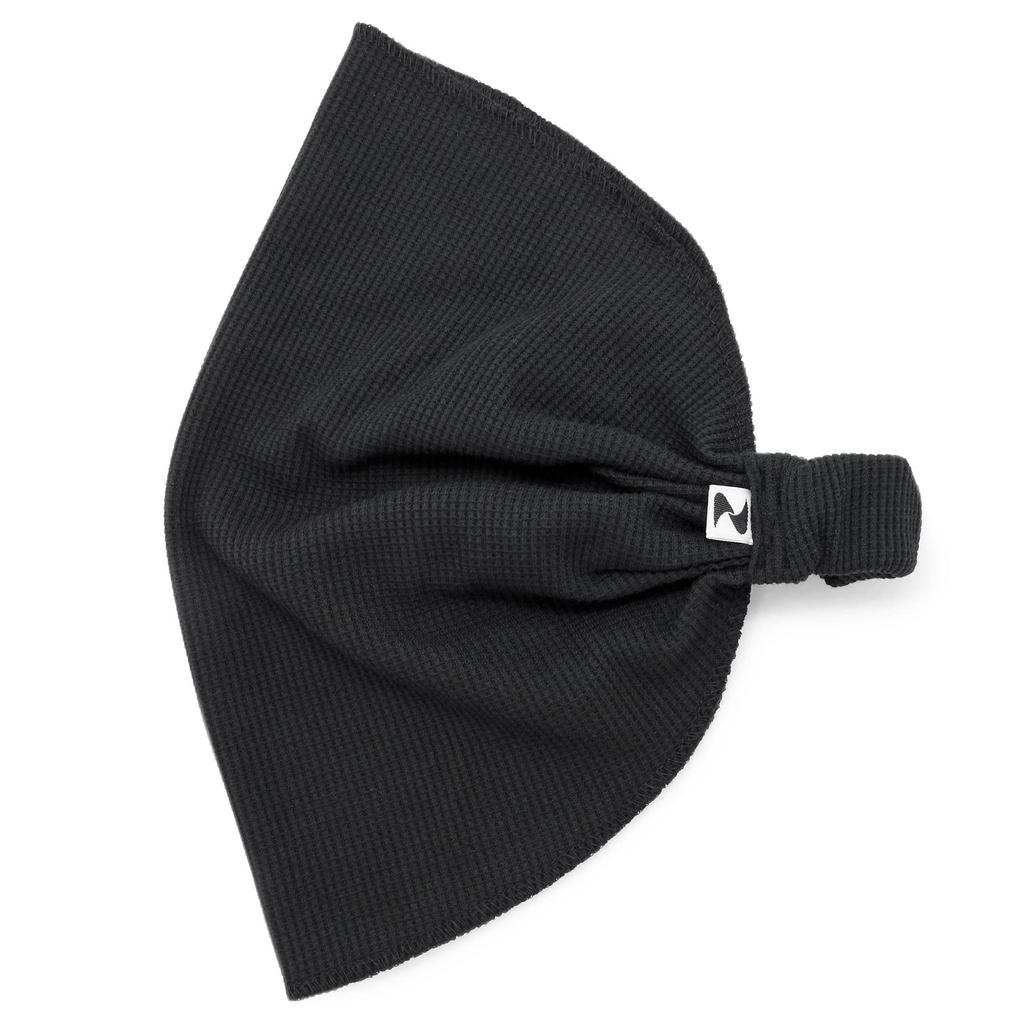 Закушон Широкая Вафельная Бандана Сделано в Черная Повязка для Волос, Япония,