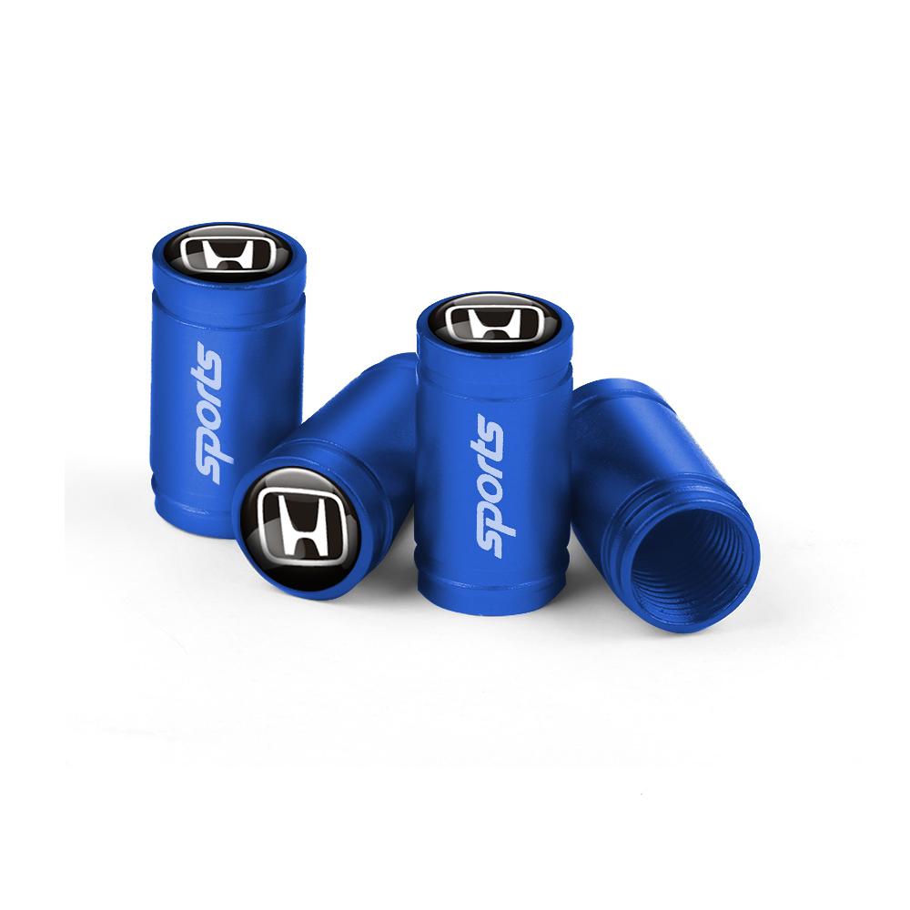 VFHJQ1 4Pcs 3D Aluminum Alloy Car Wheel Tire Air Valve Dust Caps Rim Accessories For Honda Mugen Power Civic Accord CRV Hrv Jazz