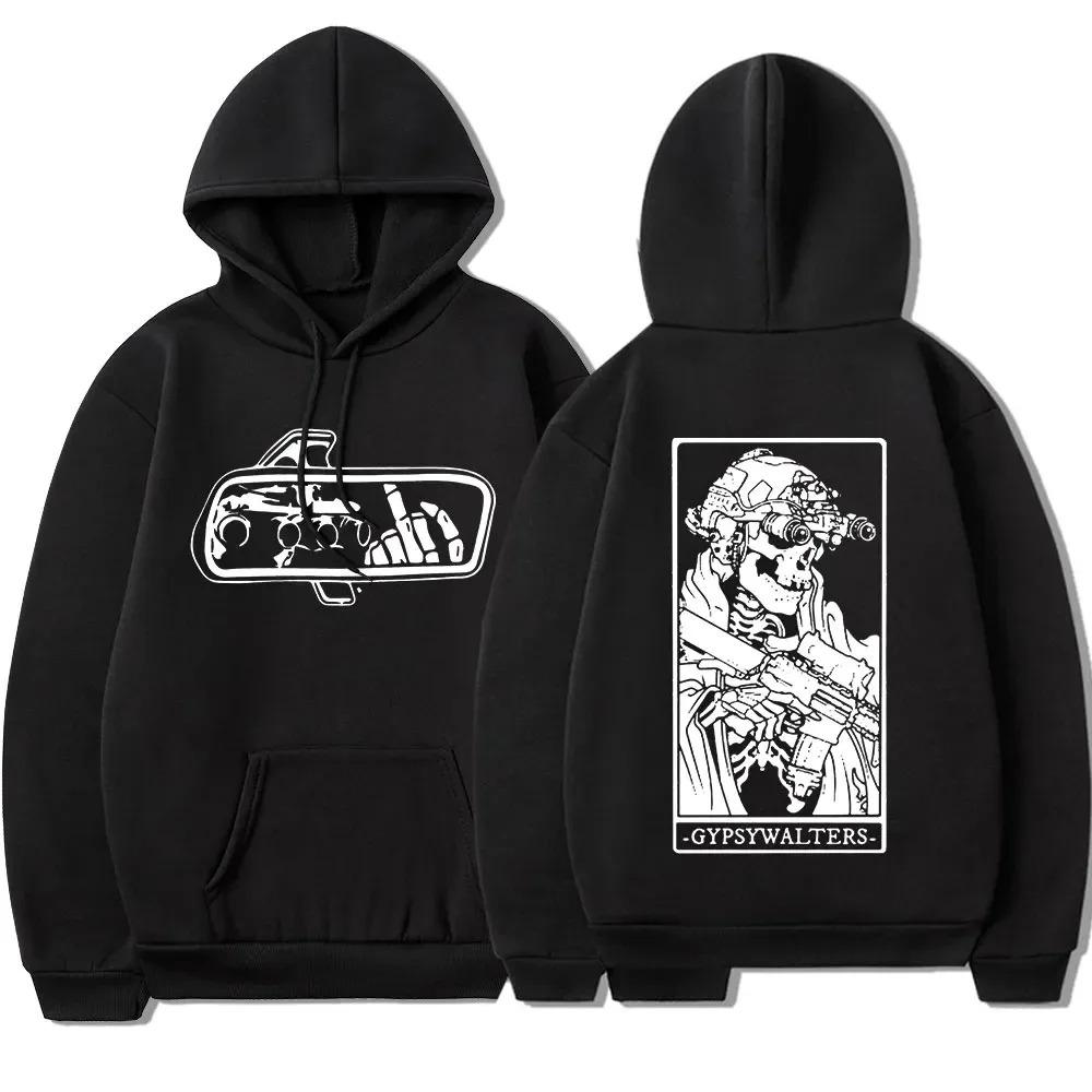 Gbrs Forward Observations Group Hoodie Punk Fashion Vintage Graphic Hooded Sweatshirt Skeleton Hoodies Gothic Clothes Men Women