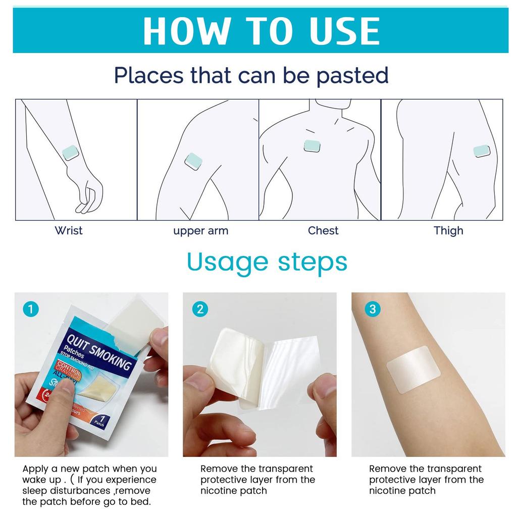 Шаг 1 30 Воздерживающихся Патчей, Наклейки для Мужчин и Женщин, Дышащие Травяные Патчи для Всего Тела(1 коробка)