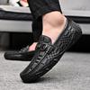 Модные мужские туфли Slip On из натуральной кожи, роскошные черные кроссовки, трендовые удобные повседневные оксфорды, мужская обувь, дизайнерские мокасины, мужская обувь
