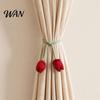 Versatile Curtain Ties 2Pcs Tulip Bud Ties, Decorative Tiebacks, Flower High-end Fabric Buds Soft Rope Tiebacks for Bedroom Curtains Patio Drapes
