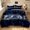 Tampa Bay Pattern Bedding uilt Set uilt Cover Pillowcase Home Decoration Birthday Gift (1 * duvet cover + 2 * pillowcase without core)