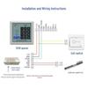 Система контроля доступа WiFi Realand S01D2 с двойным магнитным замком, штепсель CN (адаптер в комплекте)