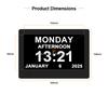 Customizable Auto Dimming WiFi Modern Quartz Digital Calendar Day Clock 7 Inch Medication Reminder Dementia/Alzheimer