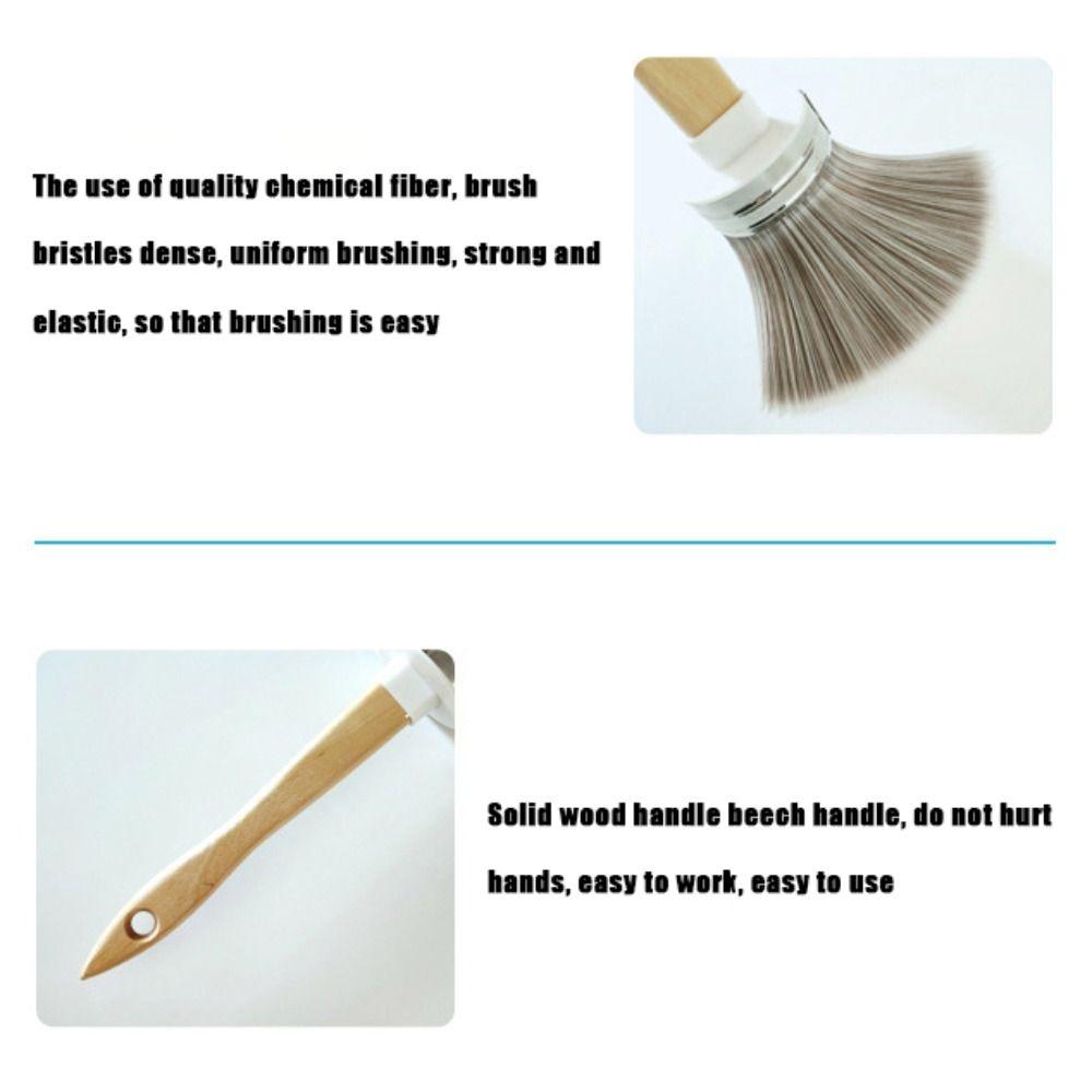 Утолщенная промышленная кисть Деревянная ручка Инструменты для покраски стен Прочная кисть Покрытие