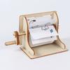 Wooden Science Experiment Toy Assembly Science Handmade Craft Hand Cranked Animation  Birthday Gift