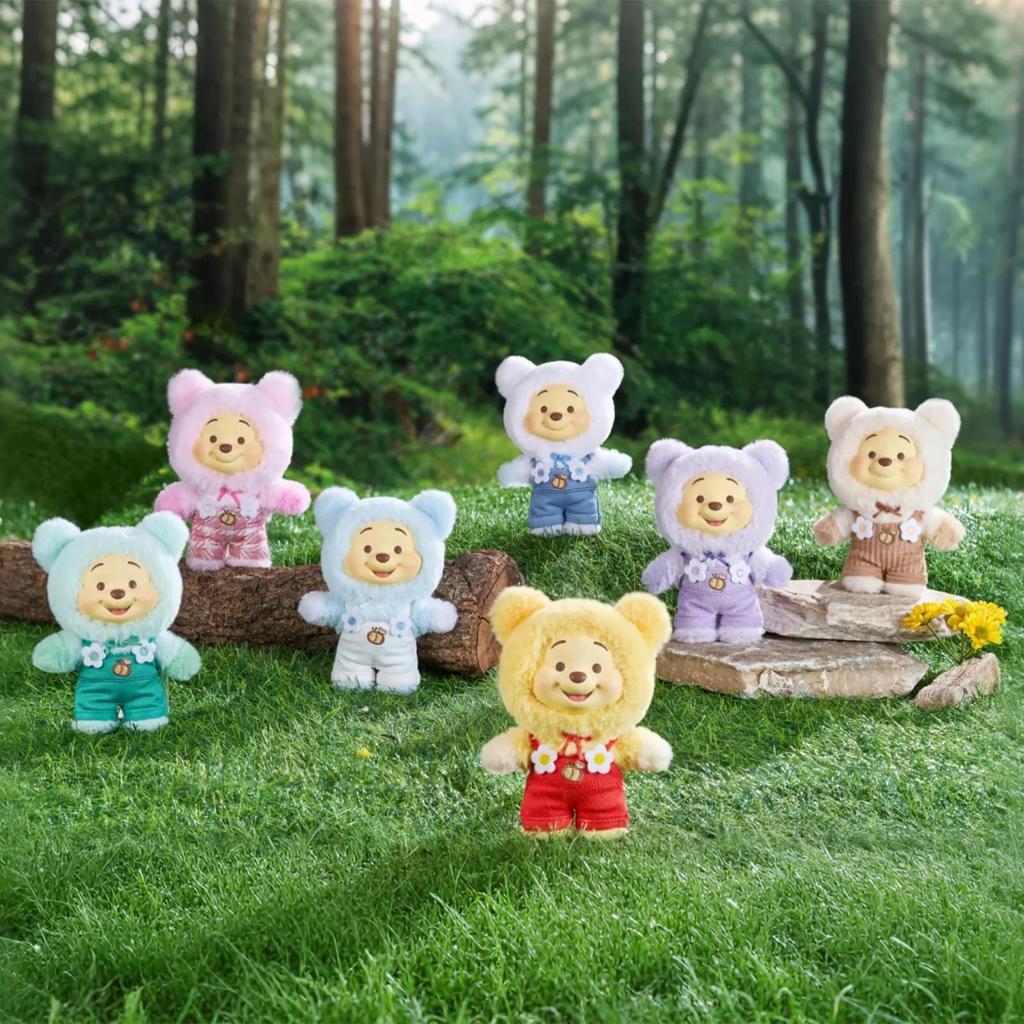 TOP TOY Серия плюшевых игрушек Disney Винни-Пух [1 шт.] Гachaпон Фигурка-сюрприз Пластиковая модель Премиальная игрушка из мягкого винила Подарок на день рождения для Disney