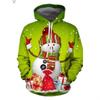 Men's Hooded Sweatshirt 3D Printing Fashion Spring Autumn Christmas New Fitness Abs Men Cross-border Europe and the United States