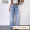 Женские модные повседневные однотонные брюки и капри с принтом