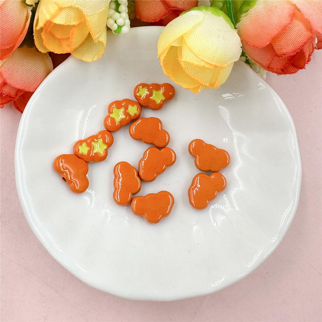 Высококачественные Модные Облачные Бусины Милые Изготовление Ювелирных Изделий Бисерный Материал Браслет Ожерелье Сплав Капающий 10шт Аксессуары 9.7*12.6мм