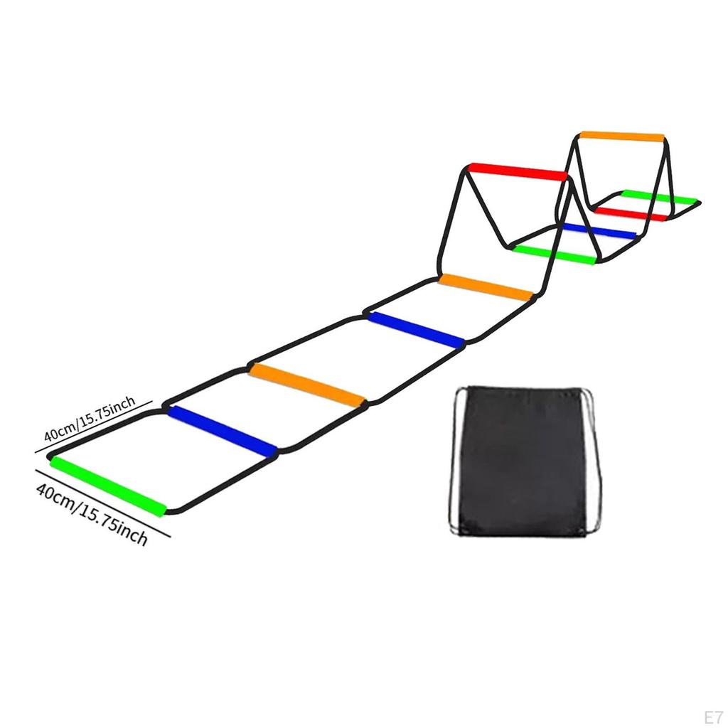 Agility Ladder Training Equipment Flexible Improves Coordination Multipurpose Portable Feet