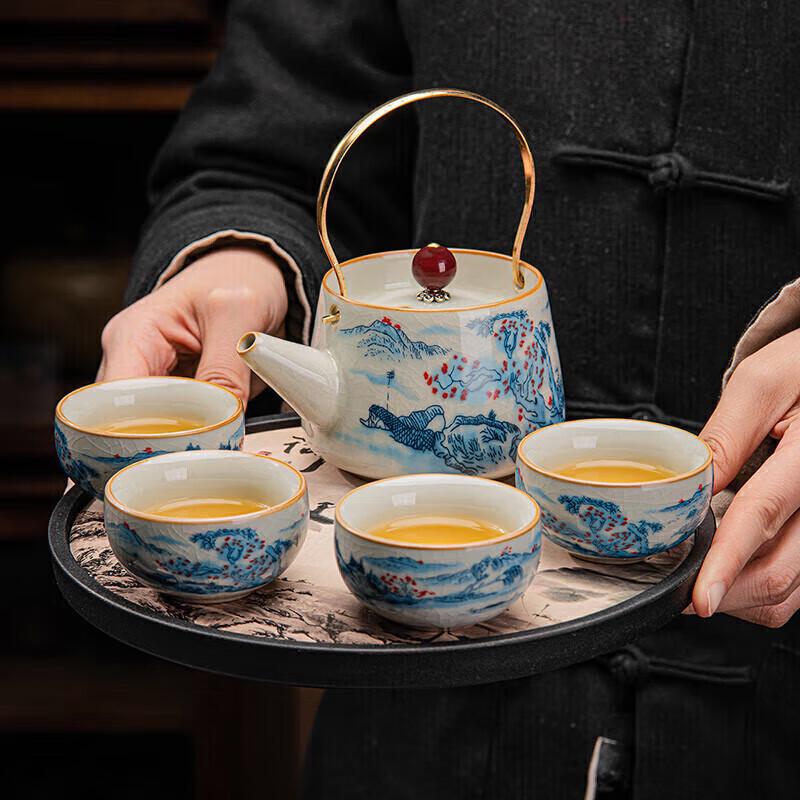 Yuanhe Chinese Ru Kiln Kung Fu Tea Set