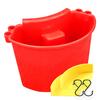 WELL ORIGIN Japanese Brand Wash Bucket with Two Hose Checker Car Wash Bucket Perfect for Car Wash Season Sliders, "Sakura Passed," Side-Mounted (Red)