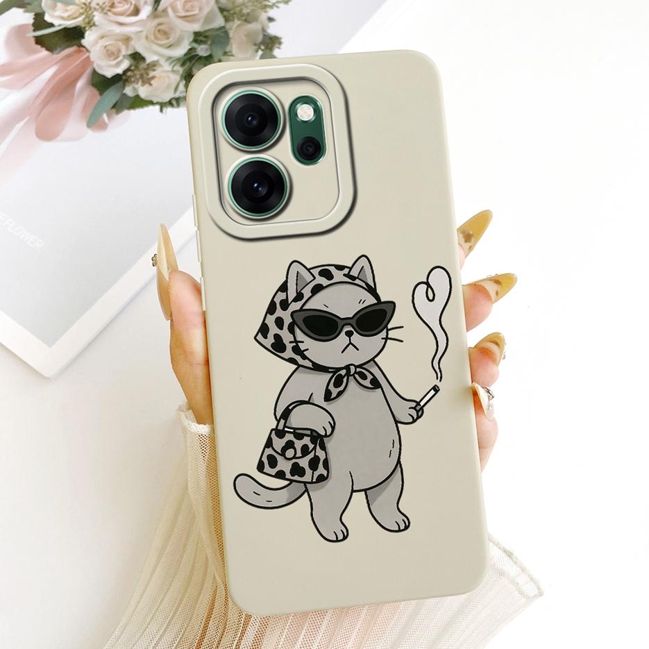 Чехол для Oppo Reno 14F 5G CPH2743 Новый Роскошный Конфетный Расписной Чехол Мягкий ТПУ Матовый Чехол для Телефона Для Oppo Reno14 F Reno 14 FS 5G