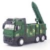 High Simulation Alloy Detachable Military Missile Vehicle Models, Bullet Car Toys, and Original Packaging Sound and Light Toys