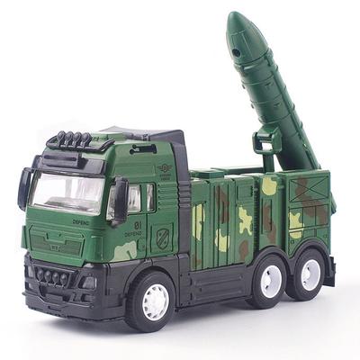 Съемные модели военных ракетных транспортных средств из высокоиммитационного сплава, игрушки-пулевые автомобили и звуковые и световые игрушки в оригинальной упаковке