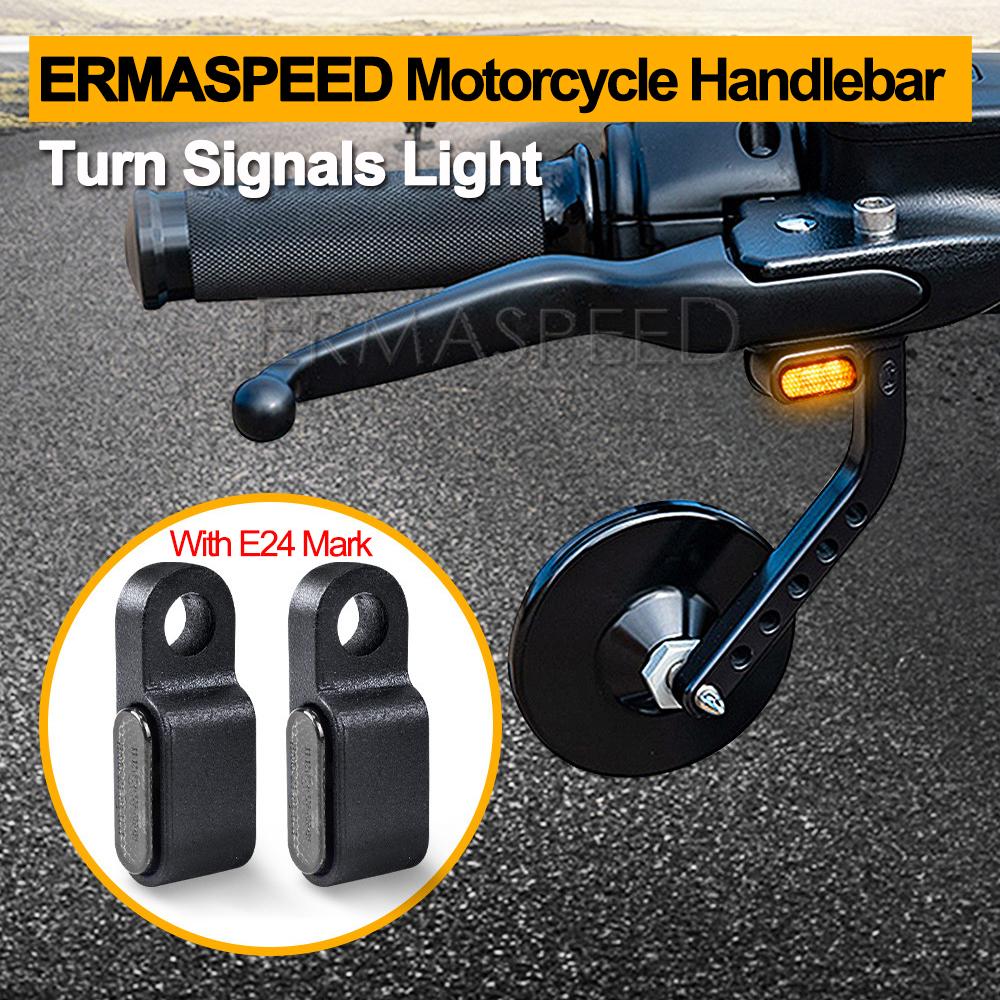 Руль светодиодный фонарик для мотоцикла Янтарный мини-проточная вода 12 В IP68 Водонепроницаемый указатель поворота Лампа Индикаторы Мото