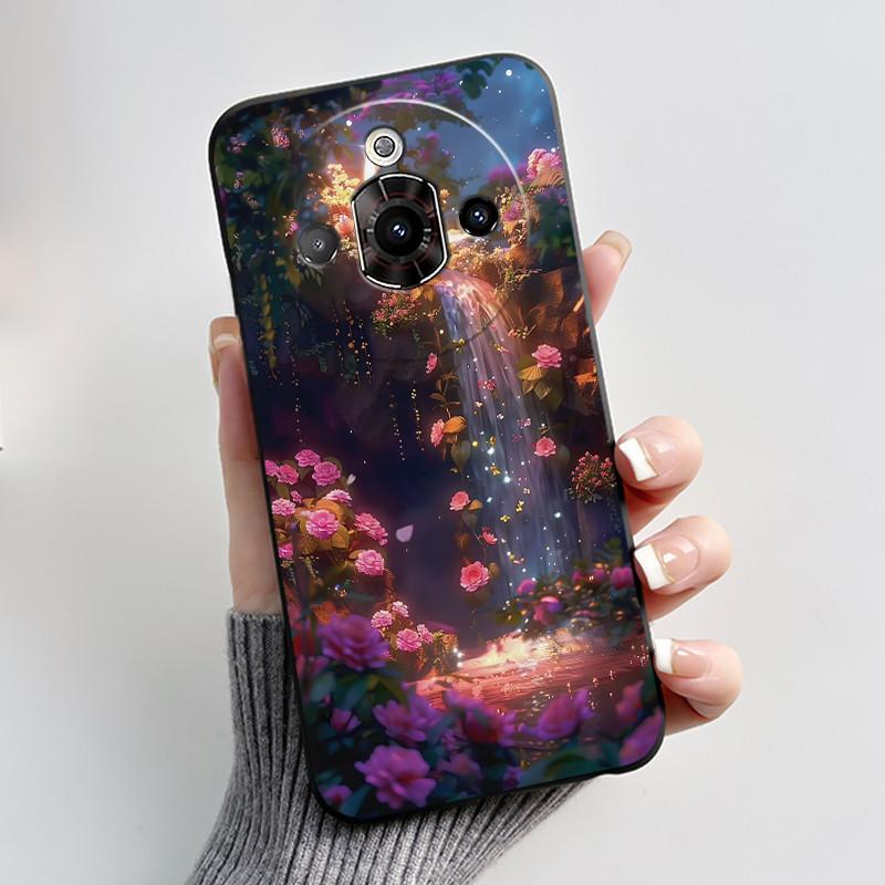 For ZTE Nubia Focus Pro 5G Case Z2351N Luxury Cute Heart Rabbit Soft TPU Silicon Matte Black Phone Casing Shockproof Back Cover