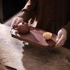 OLOEY Black Walnut Solid Wood Dry Steeping Tea Tray