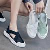Summer Shoes Women Sandals Thick Sole Flat Breathable Mesh Shoes Soft Casual White Green Black