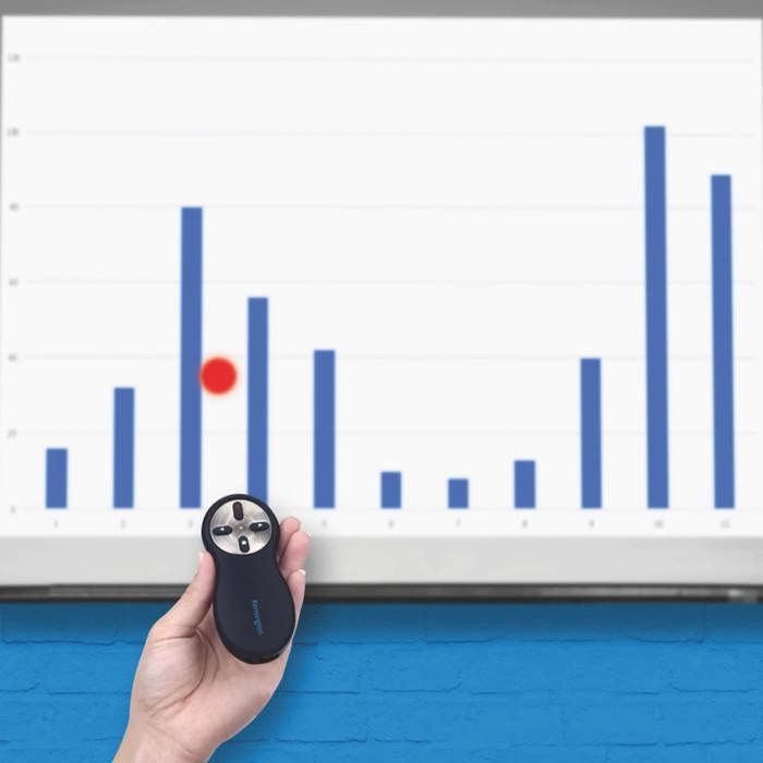 Télécommande de présentation usb sans fil kensington - pointeur laser rouge - compatible avec windows &amp; macos - portée 20m