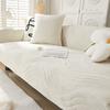 Nordic Plush Sofa Cushion Modern Simple Winter Thickened Cushion Solid Color Non-Slip Leather Sofa Slipcover Cover Cloth High-Grade
