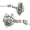 Smatree 2022 Edition Shock Mount Microphone Stand NW-700 White Compatible with Microphones such as AT2020USB+ and More