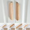 Wooden Furniture Handle Drawer Pulls Nordic Cabinet Solid Wood Handles Environmental Friendly Wardrobe Knob with Mounting Screws